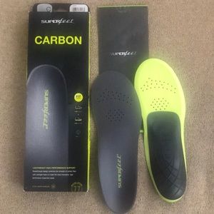 New Superfeet CARBON insoles. Size C.
